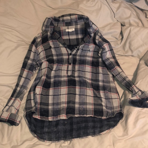 Half button up flannel - Picture 1 of 3